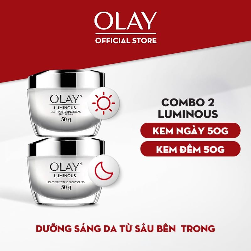 Kem Dưỡng Ban Ngày Hỗ Trợ Dưỡng Sáng Da Mờ Thâm Olay Luminous Light Perfecting 50gr