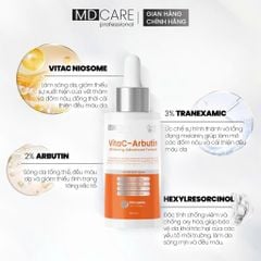 Tinh Chất Hỗ Trợ Sáng Da, Chống Lão Hoá MD CARE VitaC Arbutin Serum Whitening Advanced Formula
