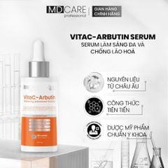 Tinh Chất Hỗ Trợ Sáng Da, Chống Lão Hoá MD CARE VitaC Arbutin Serum Whitening Advanced Formula