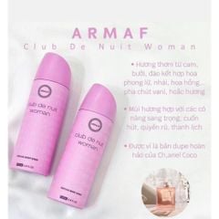 Xịt Khử Mùi Nam Armaf Club De Nuit Body Spray 200ml