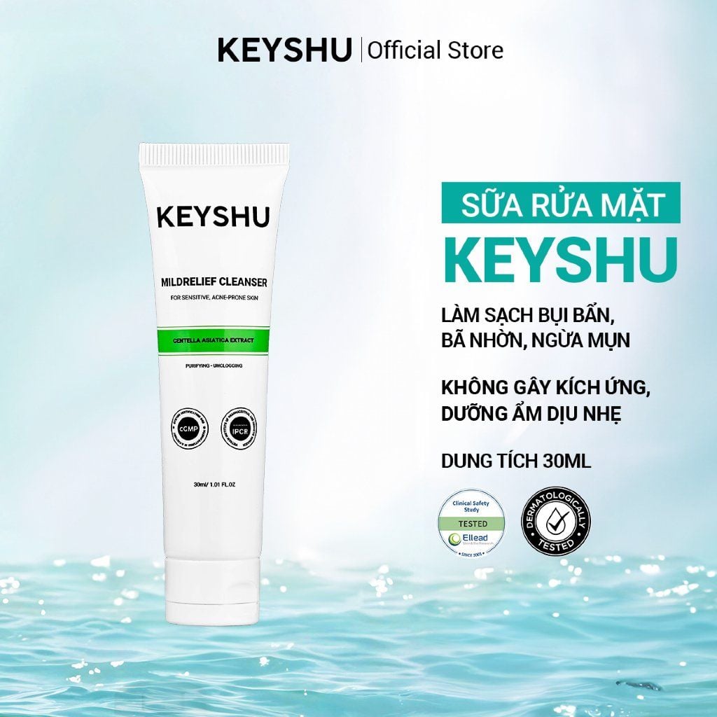 Sữa Rửa Mặt KEYSHU Làm Sạch Dịu Nhẹ Dành Cho Mọi Loại Da