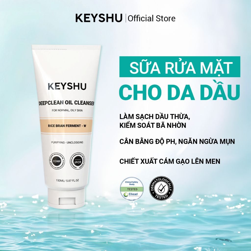 Sữa Rửa Mặt KEYSHU Làm Sạch Dịu Nhẹ Dành Cho Mọi Loại Da