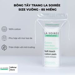 Bông tẩy Trang Siêu Mềm Mịn La Soirée Premium Cotton