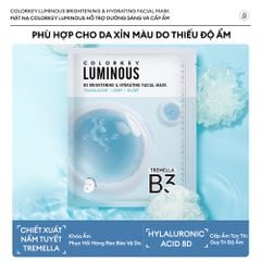 Mặt Nạ Colorkey B3 Hỗ Trợ Dưỡng Sáng Da Luminous B3 Brightening Facial Mask 30ml