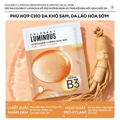Mặt Nạ Colorkey B3 Hỗ Trợ Dưỡng Sáng Da Luminous B3 Brightening Facial Mask 30ml
