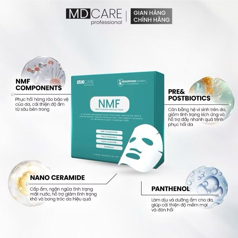 Mặt Nạ MD Care NMF Skin Protection Premium Mask Cấp Ẩm 23g
