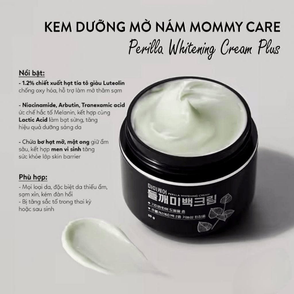 Kem Dưỡng Mờ Thâm Nám, Trắng Da Mommy Care Perilla Whitening Cream 50gr