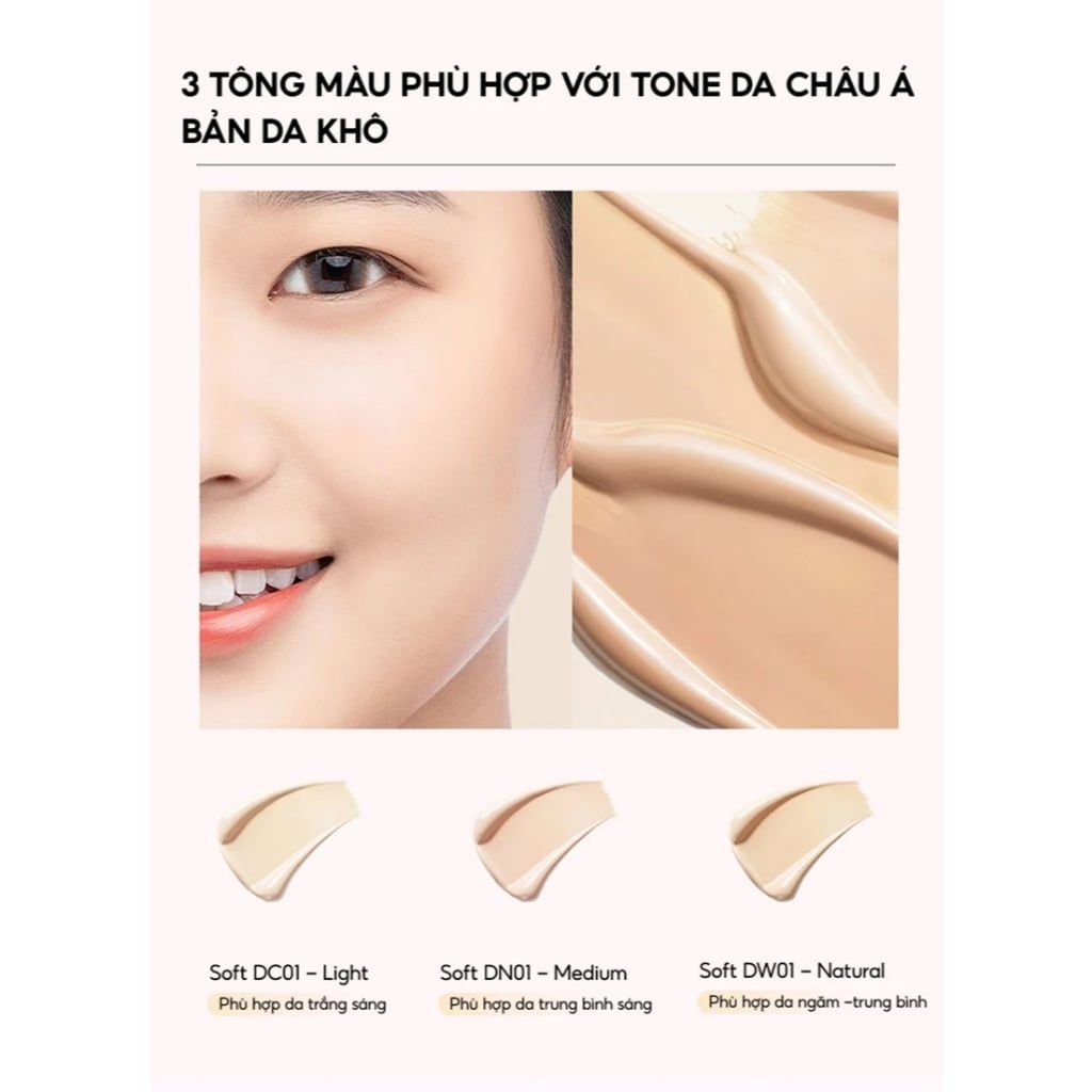 Cushion Kèm Phấn Phủ 2in1 MENOW Rouge Light Makeup Powder Cushion Powder Cream