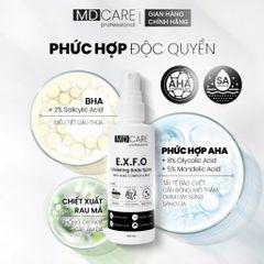 Xịt Tẩy Tế Bào Chết Toàn Thân MD CARE E.X.F.O Exfoliating Body Spray