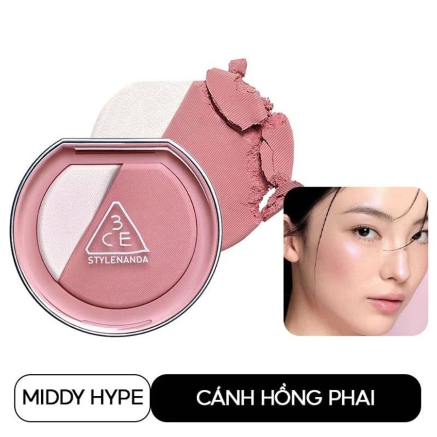 Phấn má hồng kèm bắt sáng 3ce blushligh 2in1