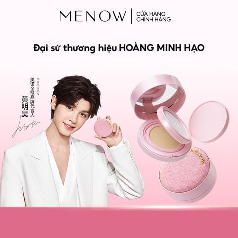 Cushion Kèm Phấn Phủ 2in1 MENOW Rouge Light Makeup Powder Cushion Powder Cream