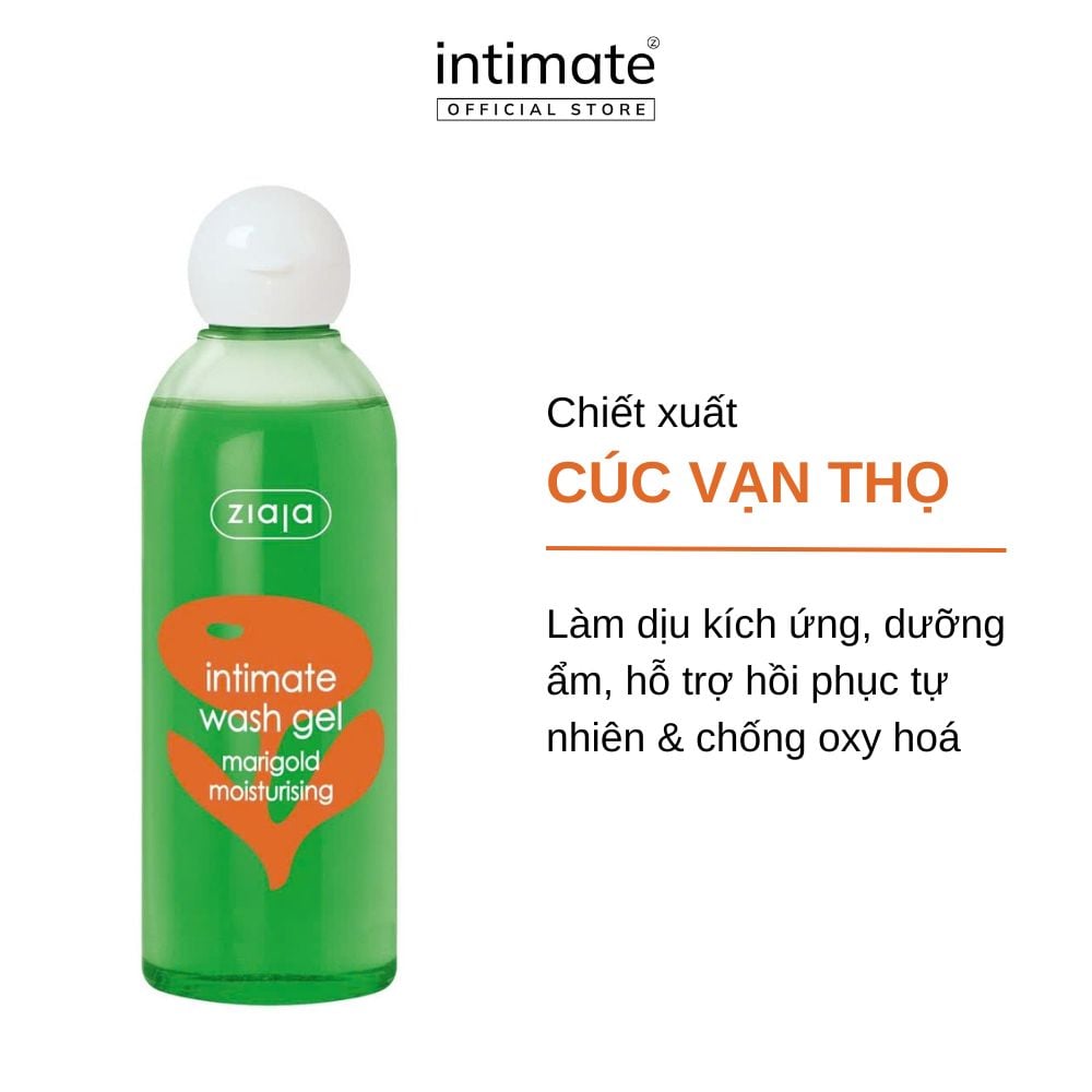 Dung Dịch Vệ Sinh Phụ Nữ Giúp Dưỡng Ẩm, Khử Mùi Ziaja Intimate Wash Gel