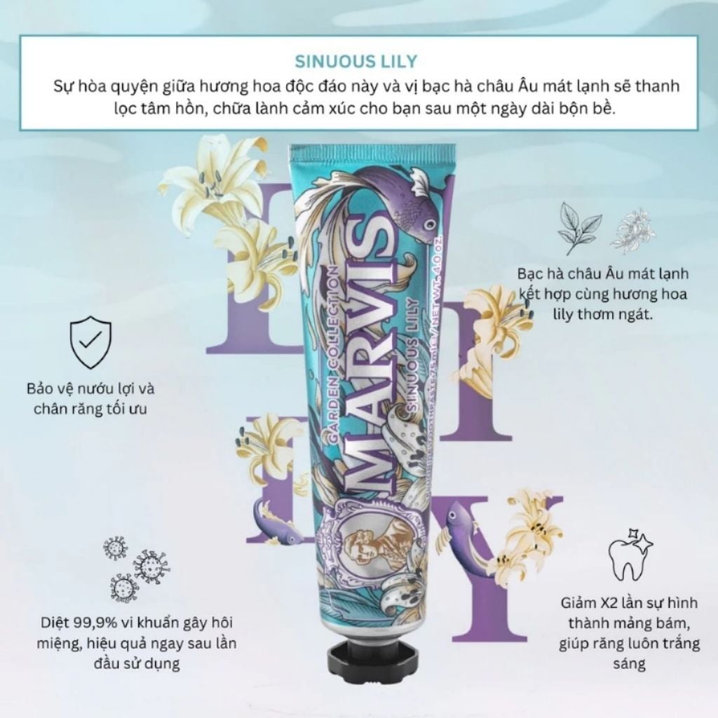 Kem Đánh Răng Marvis Garden Collection Toothpaste 75ml