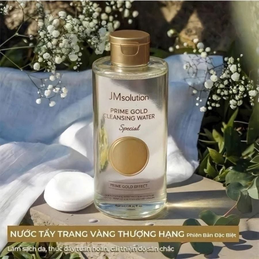Nước tẩy trang dưỡng ẩm sâu JM Solution Prime Gold Cleansing Water 500ml