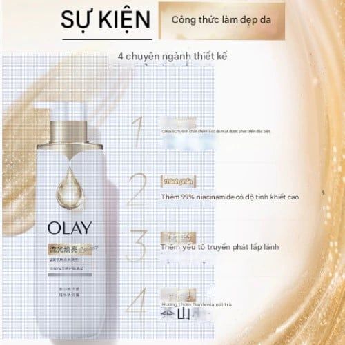 Sữa Tắm Dưỡng Trắng Olay NĐT Vitamin C + B3 500g (Hương Hoa Trà)