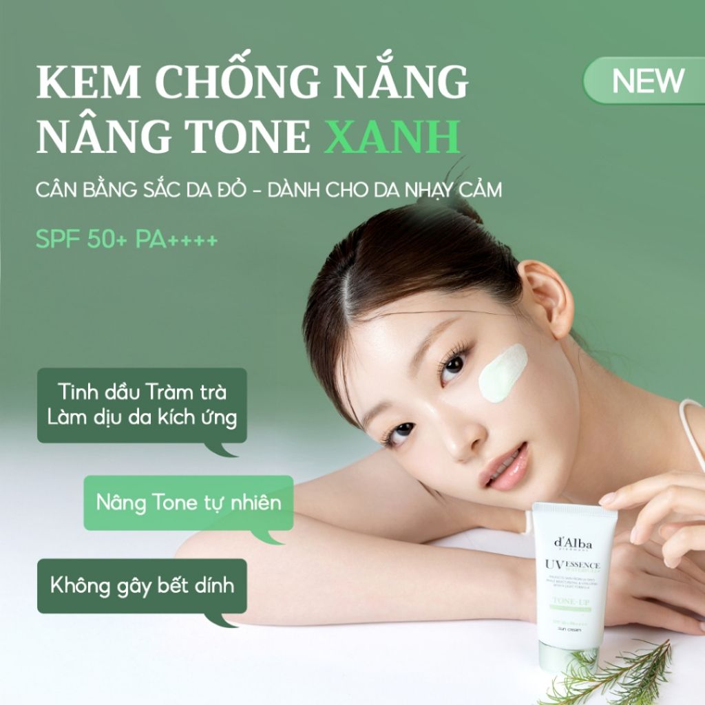 Kem Chống Nắng Vật Lý d'Alba 50ml Dịu Nhẹ Phù Hợp Với Mọi Loại Da