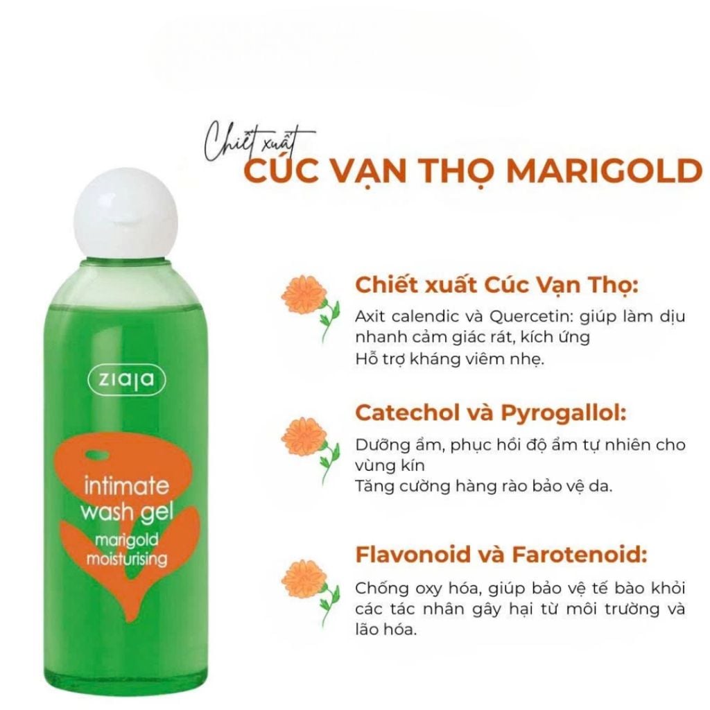 Dung Dịch Vệ Sinh Phụ Nữ Giúp Dưỡng Ẩm, Khử Mùi Ziaja Intimate Wash Gel
