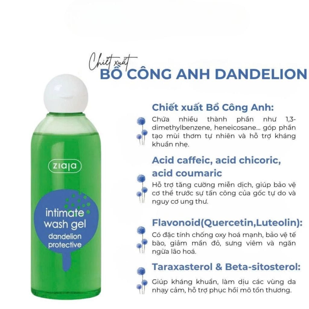 Dung Dịch Vệ Sinh Phụ Nữ Giúp Dưỡng Ẩm, Khử Mùi Ziaja Intimate Wash Gel