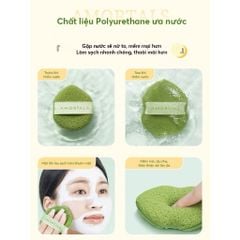 Set 3 Bông Mút Rửa Mặt Bọt Biển Amortal
