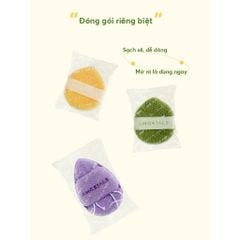 Set 3 Bông Mút Rửa Mặt Bọt Biển Amortal