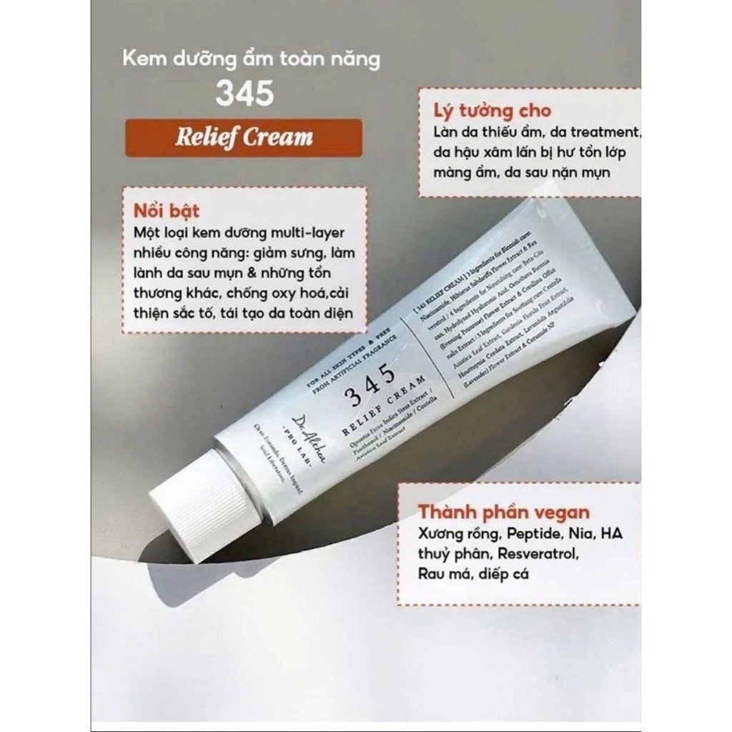 Kem dưỡng ẩm, phục hồi da Dr.Althea 345 Relief Cream 50ml