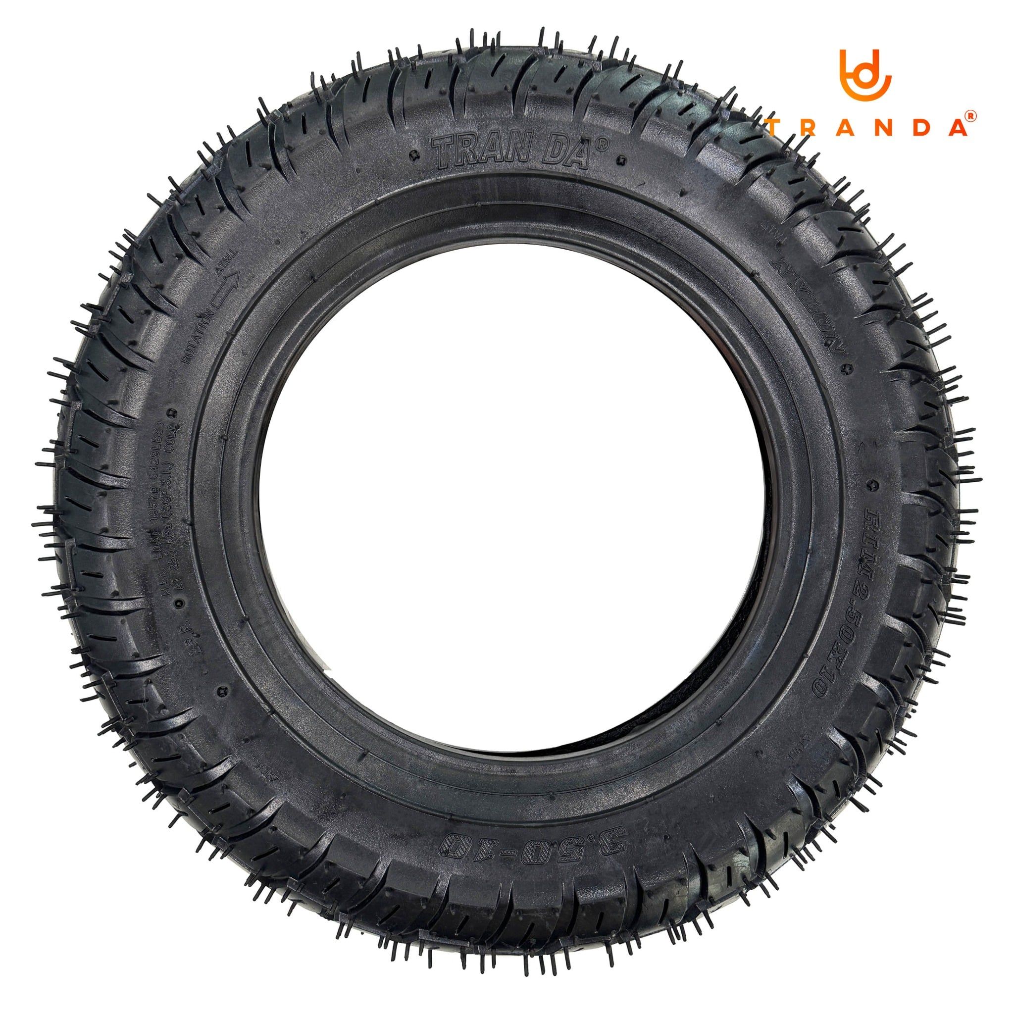  Vỏ bánh xe rùa 3.50-10, gai H76 