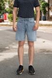  Quần Short Jeans Nam S134–S135-S136 – 100% Cotton Denim-Form Regular 
