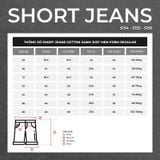  Quần Short Jeans Nam S134–S135-S136 – 100% Cotton Denim-Form Regular 