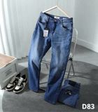  Quần Jeans Nam D80–D81-D82-D83 – Form Regular, Ống Đứng, Wash Màu 