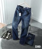  Quần Jeans Nam D80–D81-D82-D83 – Form Regular, Ống Đứng, Wash Màu 
