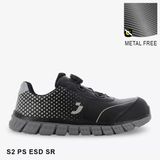  Giày bảo hộ Safety Jogger Pacco S2SP cổ thấp có khóa vặn chống trơn trượt 