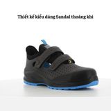  Giày Bảo Hộ Jogger Modulo S1PS Sandal Thoáng Khí Không Dây Buộc 