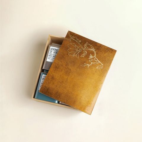 Hộp tre Đông A Tre Xứ Thanh - nắp sơn mài