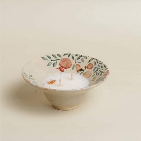 Nến thơm gia vị bát chiết yêu nung củi - Lái Thiêu- Gỗ Đàn Hương (70ml)