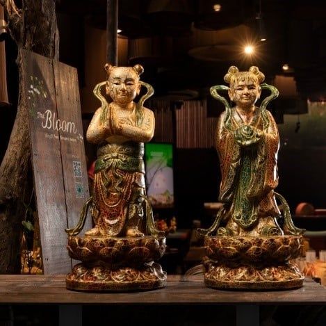 Tiên Đồng, Ngọc Nữ/ Tiên Đồng, Ngọc Nữ (Heavenly Boy & Maiden)  – Mythical Vietnamese Lacquer Art