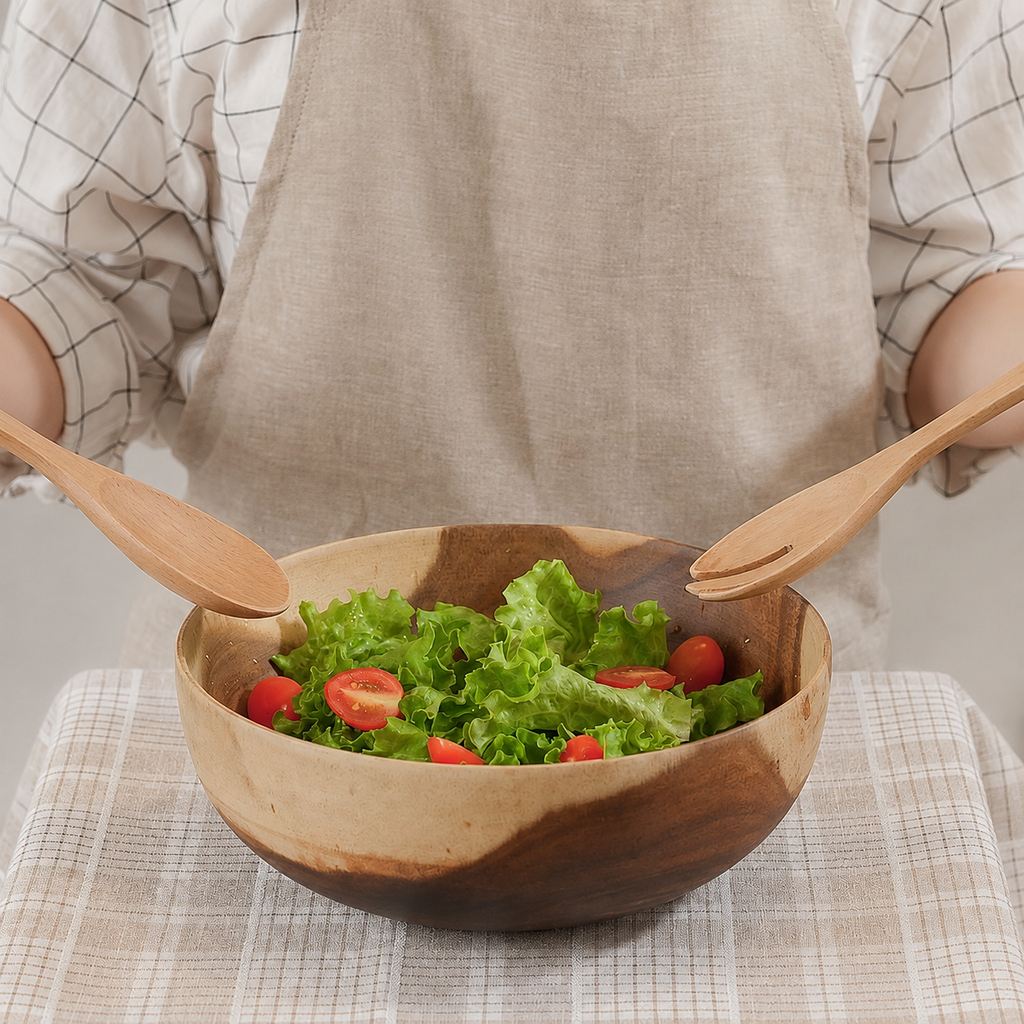 Thìa trộn salad gỗ beech