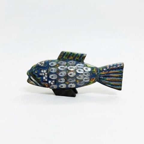 Cá chép khảm trai ốc (S1), Hạ Thái/ Ha Thai Artisan Lacquered Fish with Shell Inlay