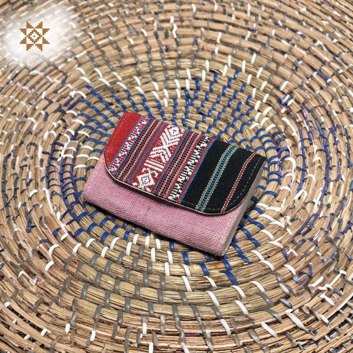 Ví bán nguyệt, Hoa Tiến/ Hoa Tien Handcrafted Half-Moon Pouch