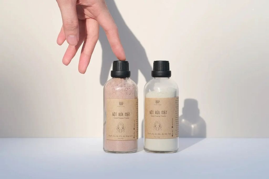 Bột Rửa Mặt thảo mộc (da dầu)/ Powder Facial Cleanser (for Oily, Combination skin)
