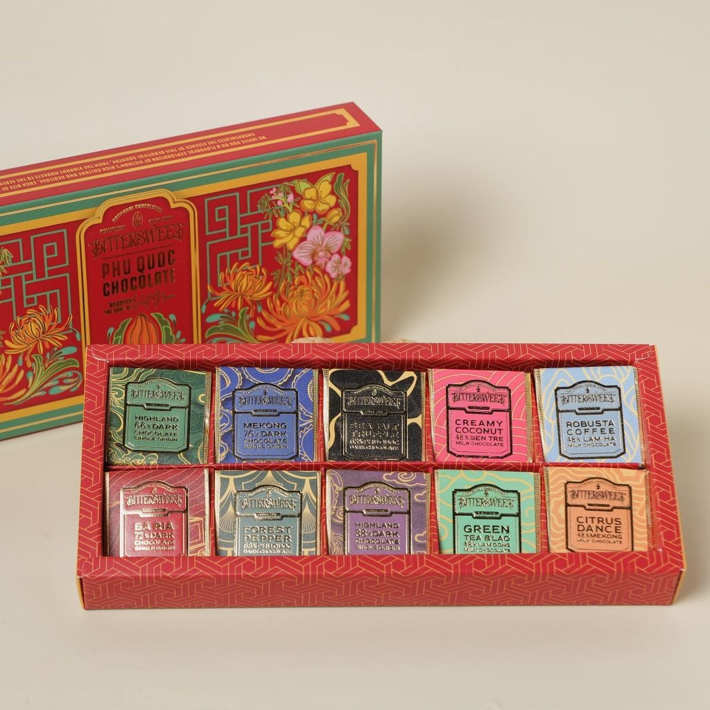 Hộp Sô cô la THIỀU HOA 06gr - 10 viên