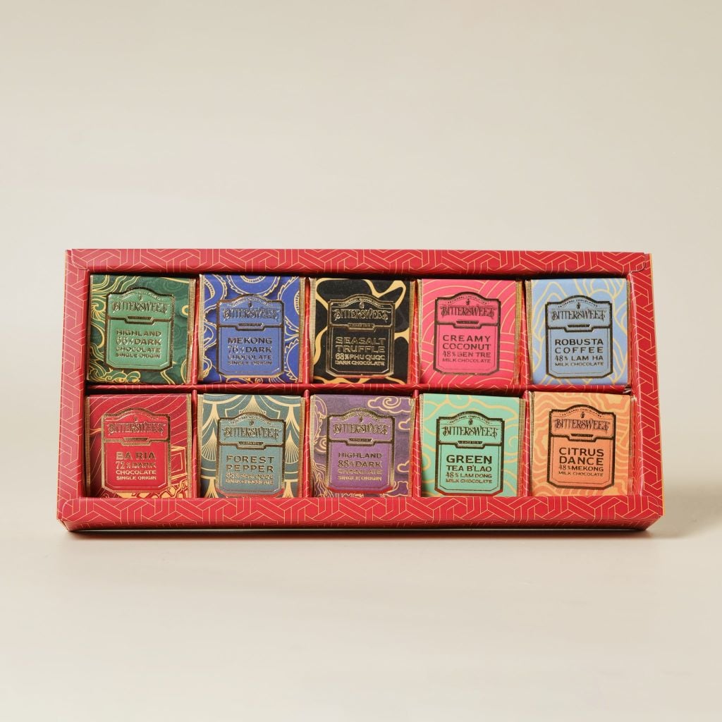 Hộp Sô cô la THIỀU HOA 06gr - 10 viên