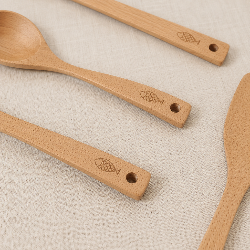 Muôi xới cơm gỗ beech