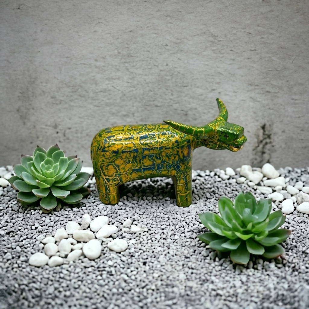 Trâu (nhỏ)/ Buffalo, Vietnamese Lacquer Art