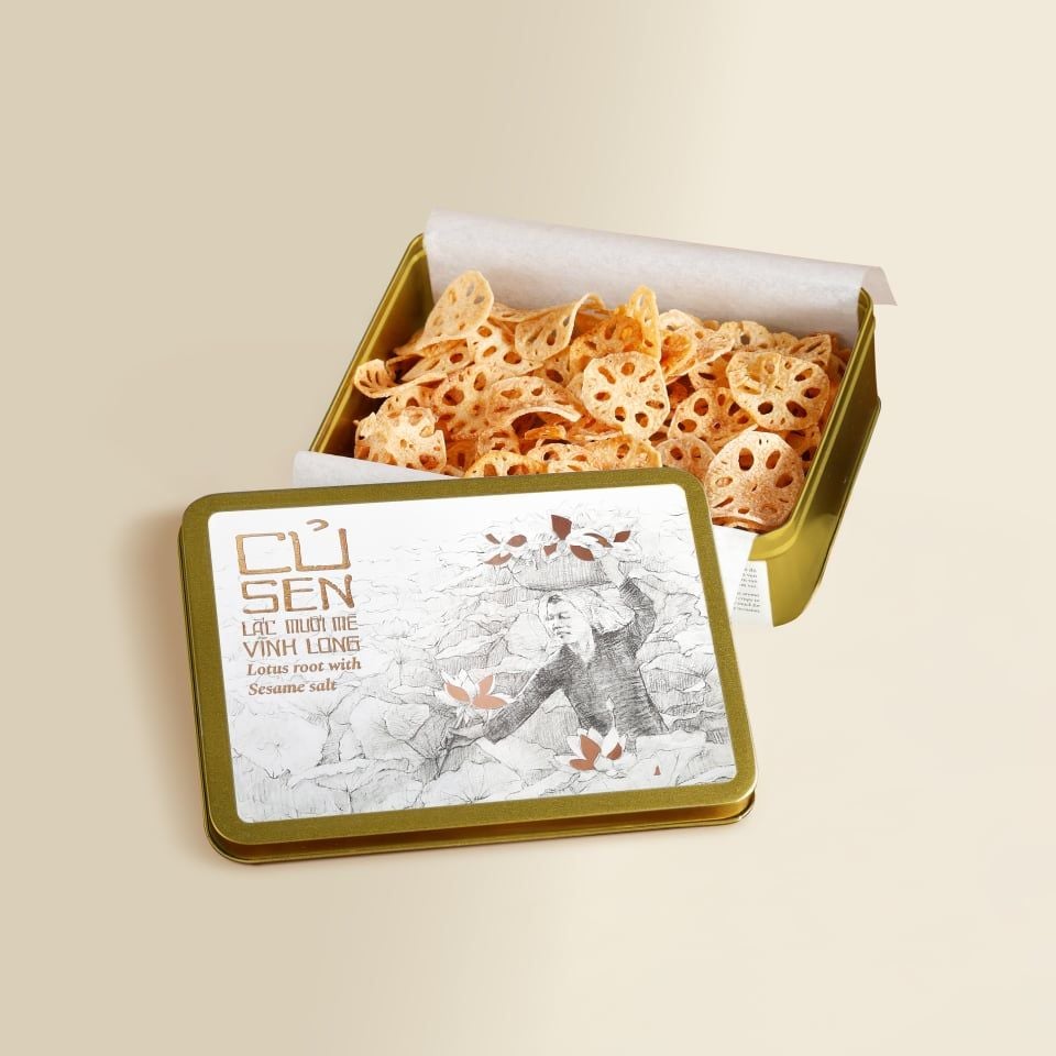 Củ sen lắc muối mè 200gr