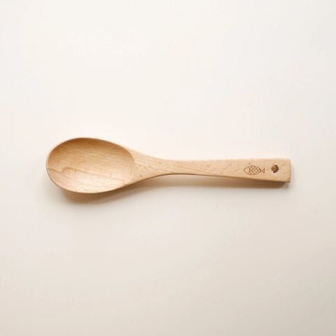 Muôi canh oval nhỏ gỗ beech