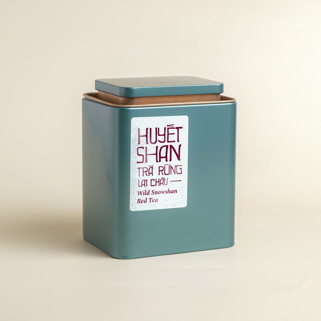 Huyết Shan trà rừng, Lai Châu 30gr (Hộp thiếc)
