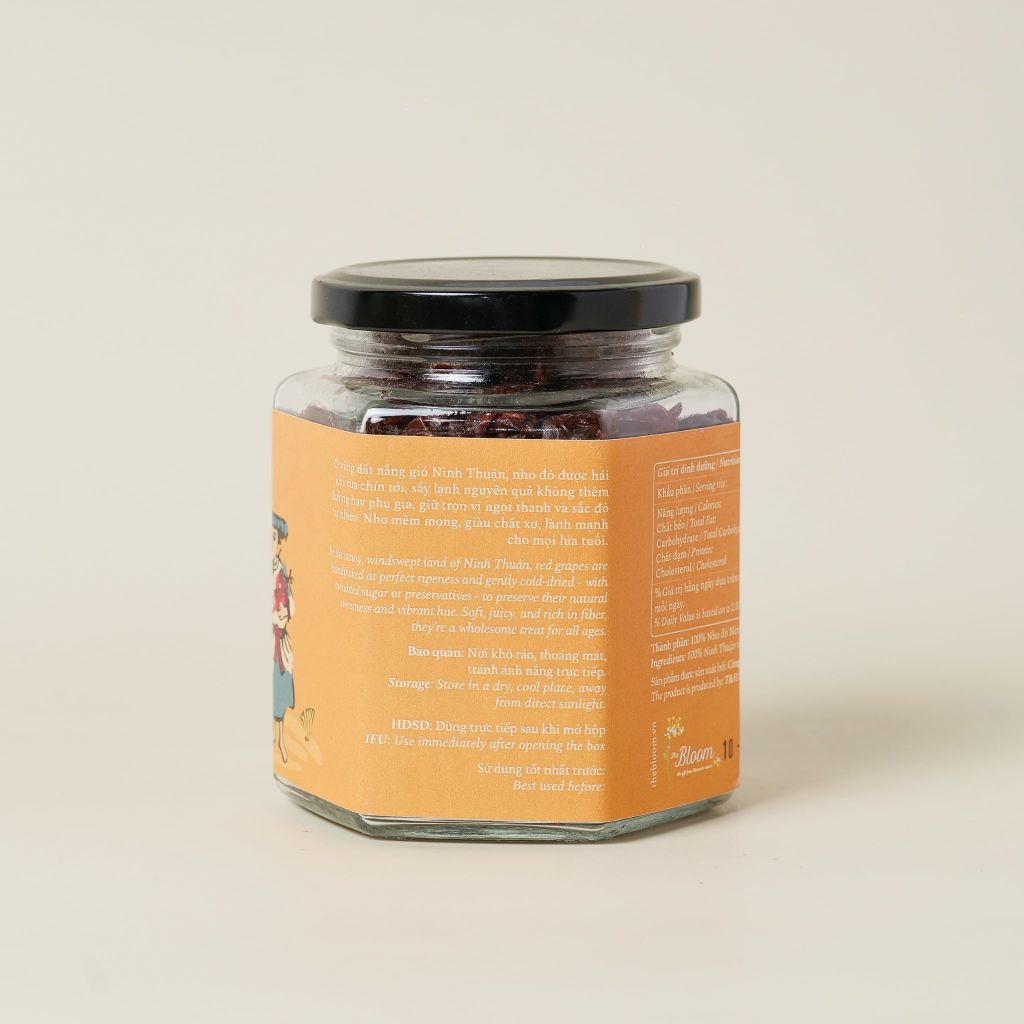 Nho nguyên hạt sấy lạnh, Phan Rang 220gr