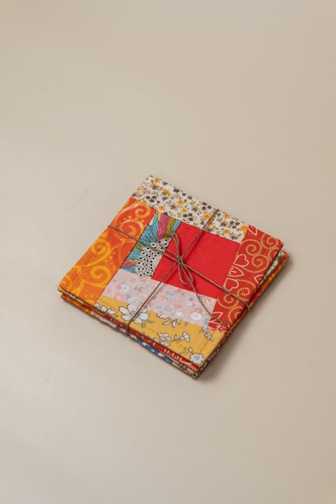 Set lót ly kantha 4 cái