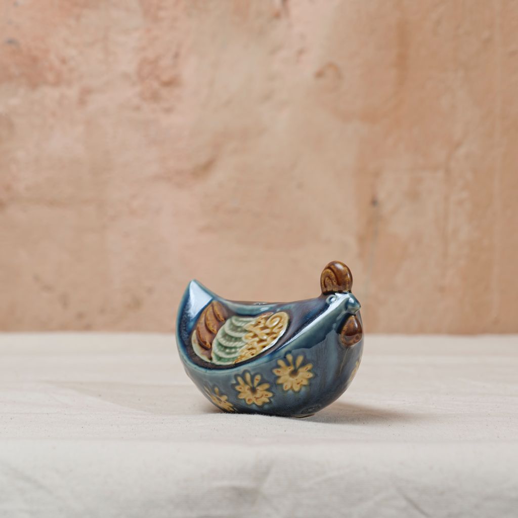 Gà miếng cau Lục/lam(12x8x6cm)