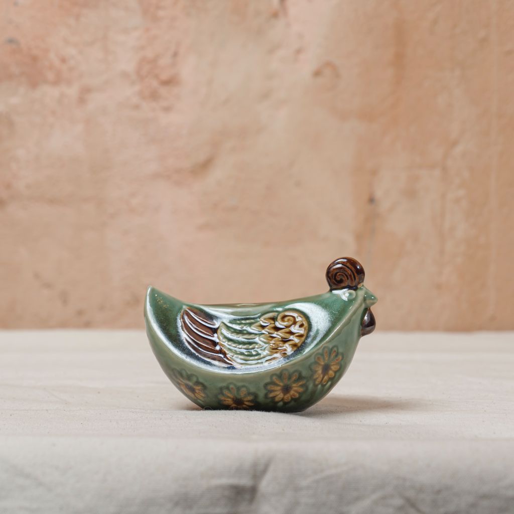 Gà miếng cau Lục/lam(12x8x6cm)